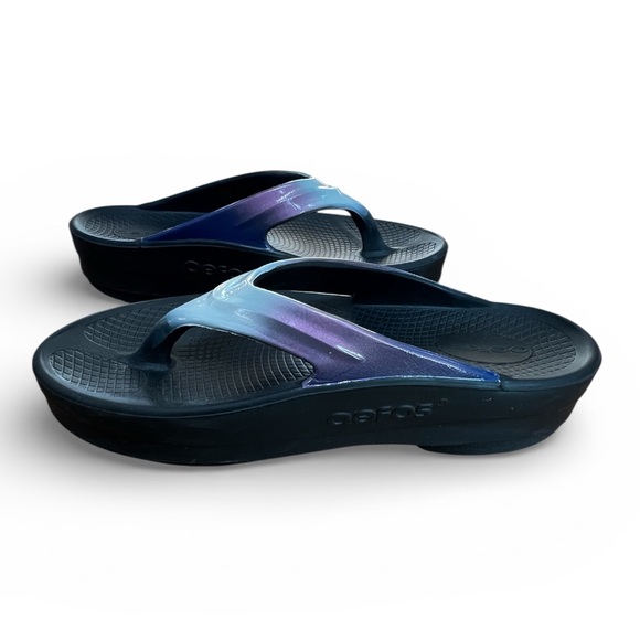 ⭐️ OOFOS Oomega OoLala Luxe Thong sandal flip flop - Calypso size 10 - Picture 5 of 10